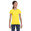 LAT Girl's Yellow Fine Jersey T-Shirt