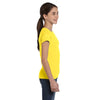 LAT Girl's Yellow Fine Jersey T-Shirt