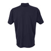 Vantage Men's Navy Micro-Waffle Mesh Polo