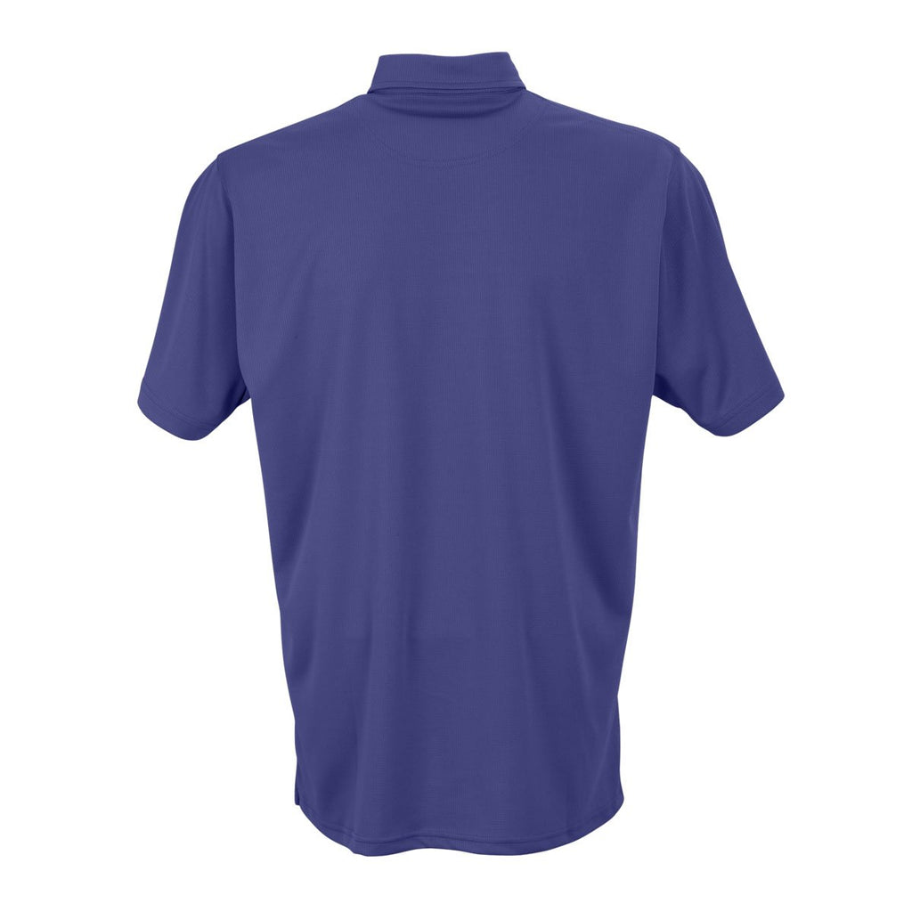Vantage Men's Royal Micro-Waffle Mesh Polo