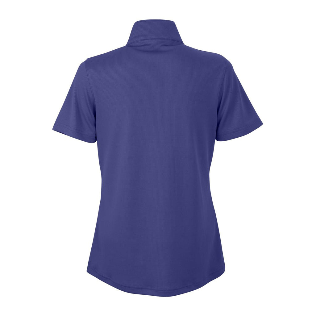Vantage Women's Royal Micro-Waffle Mesh Polo