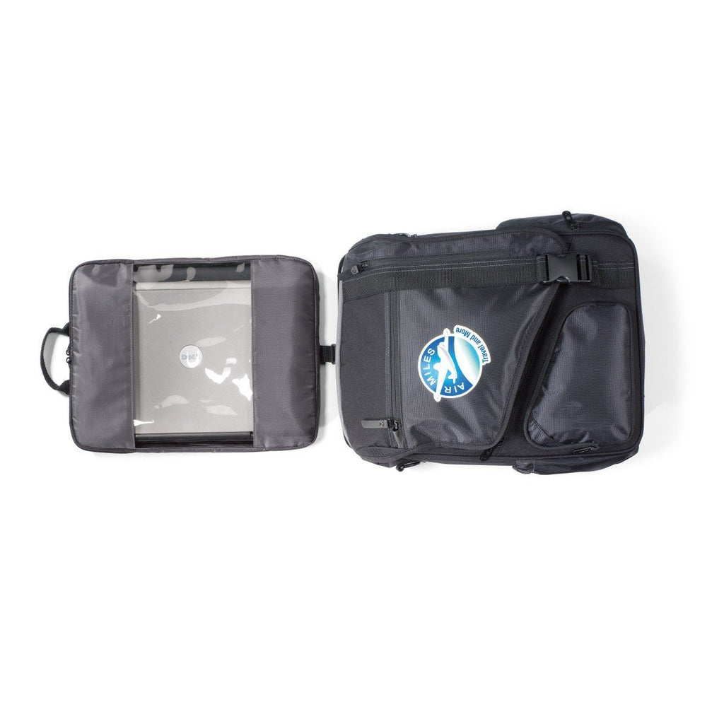 Life in Motion Black Momentum Computer Messenger Bag