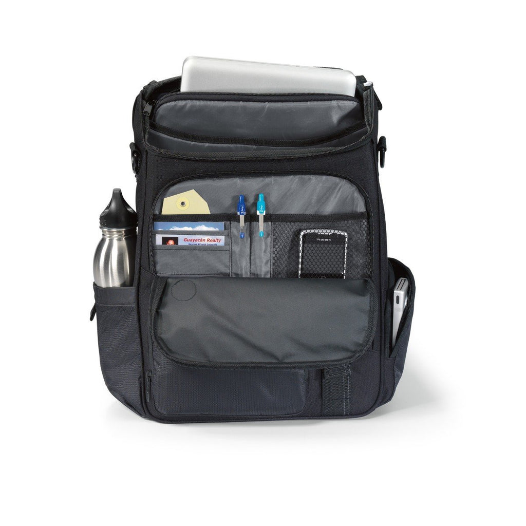 Life in Motion Black Momentum Computer Messenger Bag