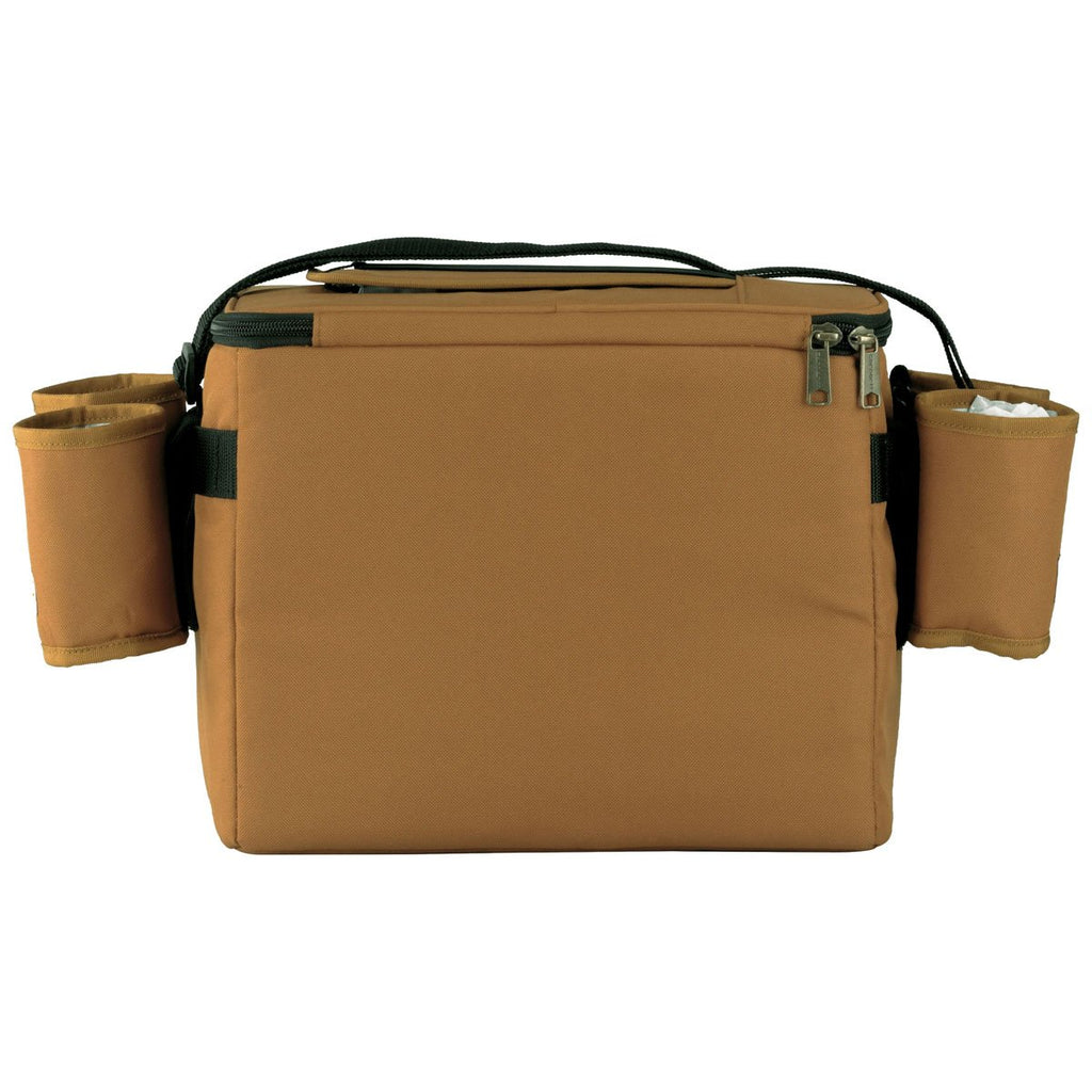 Carhartt Brown Deluxe Cooler with Beverage Sleeves