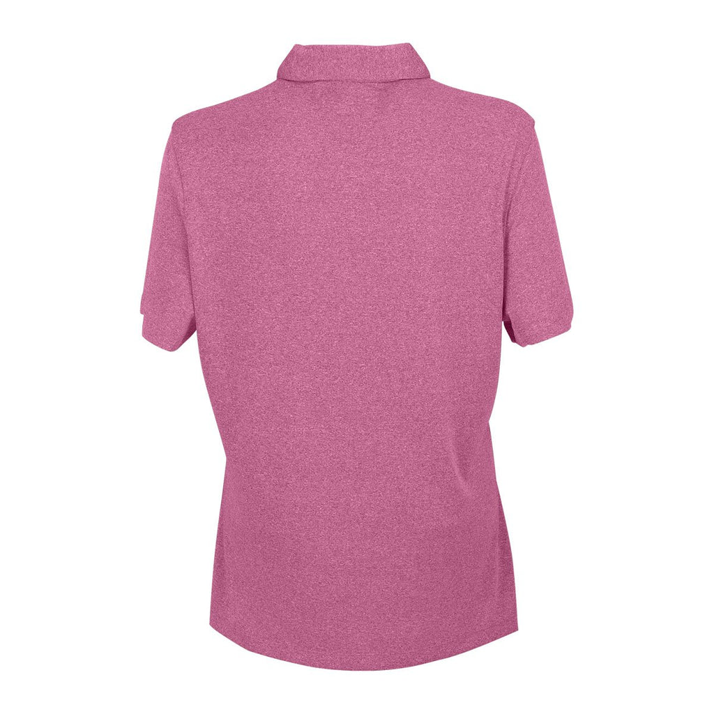 Vantage Women's Berry Heather Micro Melange Polo