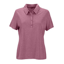 Vantage Women's Berry Heather Micro Melange Polo