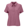 Vantage Women's Berry Heather Micro Melange Polo