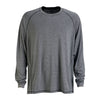 Vantage Men's Charcoal Heather Long Sleeve Melange Tech Tee