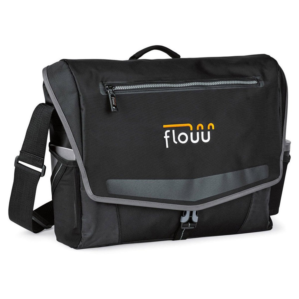 Gemline Black Stryder Computer Messenger Bag