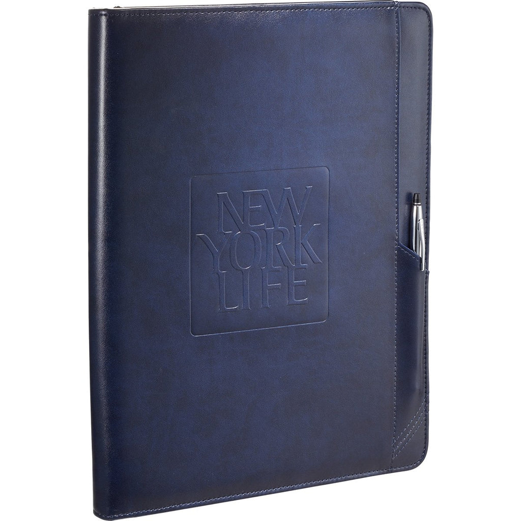 Cross Navy Classic Zippered Padfolio