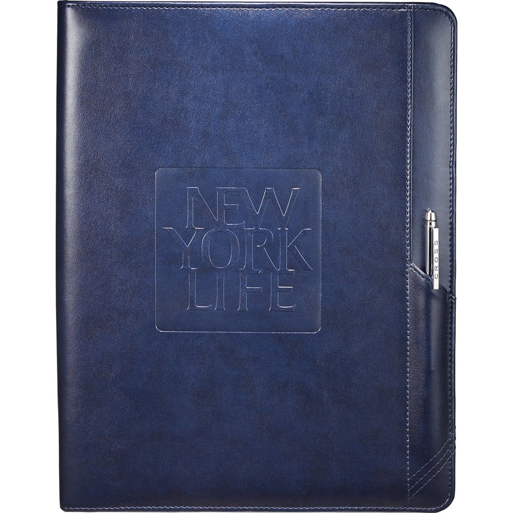 Cross Navy Classic Zippered Padfolio Bundle Set