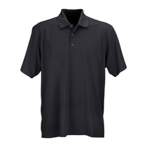 Vantage Men's Dark Grey Textured Stripe Polo