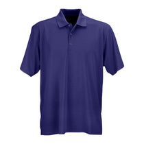Vantage Men's Indigo Textured Stripe Polo