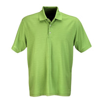 Vantage Men's Lime Textured Stripe Polo