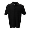 Vantage Men's Black Strata Textured Polo