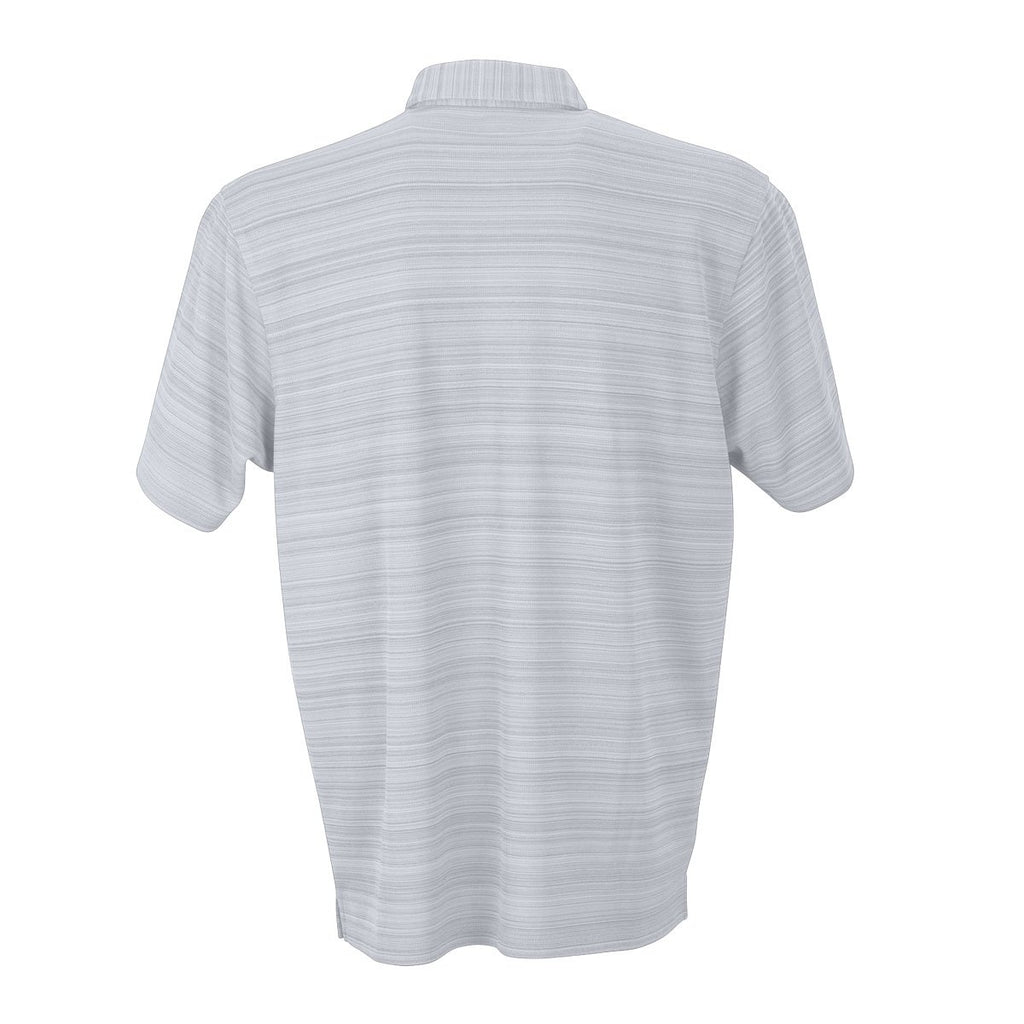 Vantage Men's Silver Strata Textured Polo