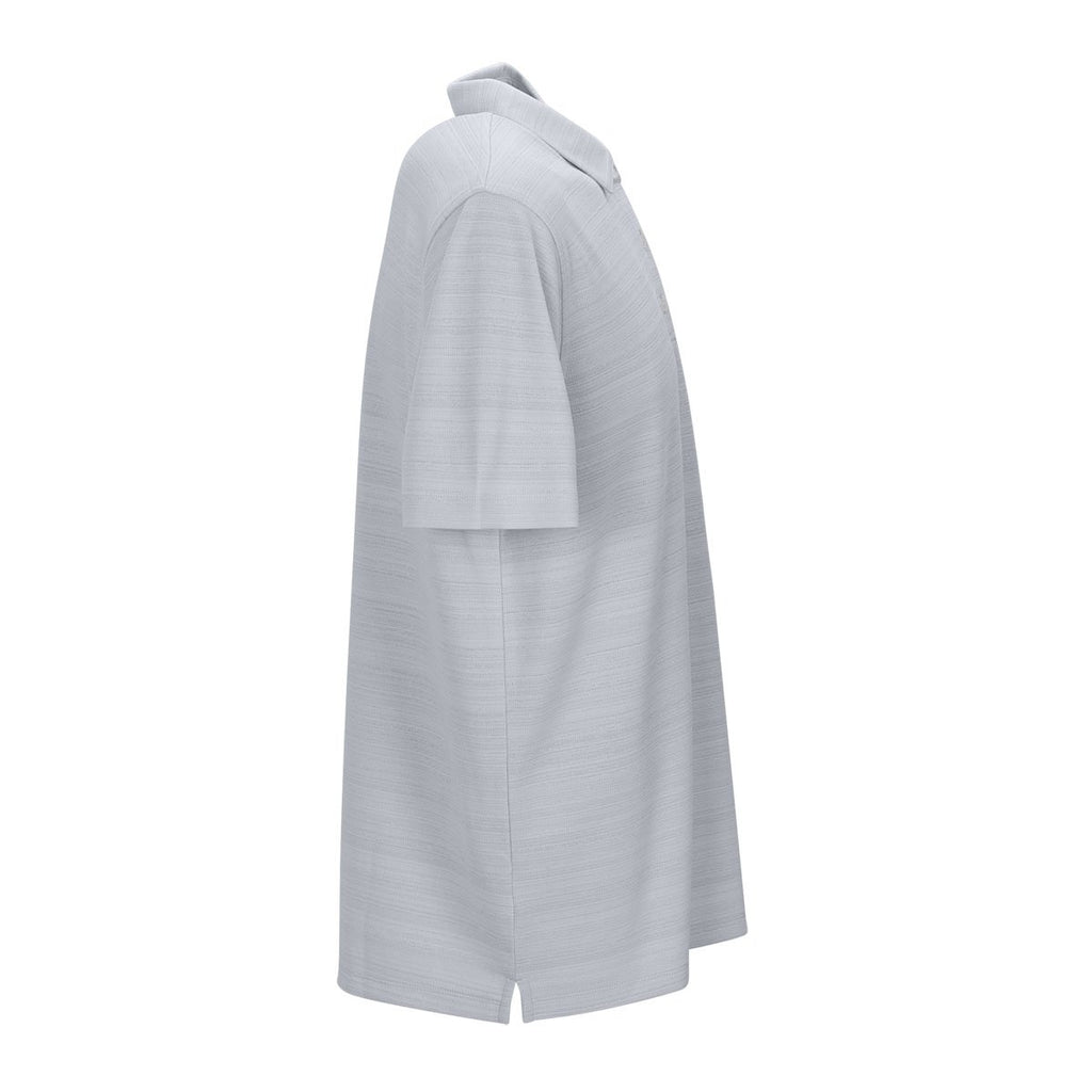 Vantage Men's Silver Strata Textured Polo
