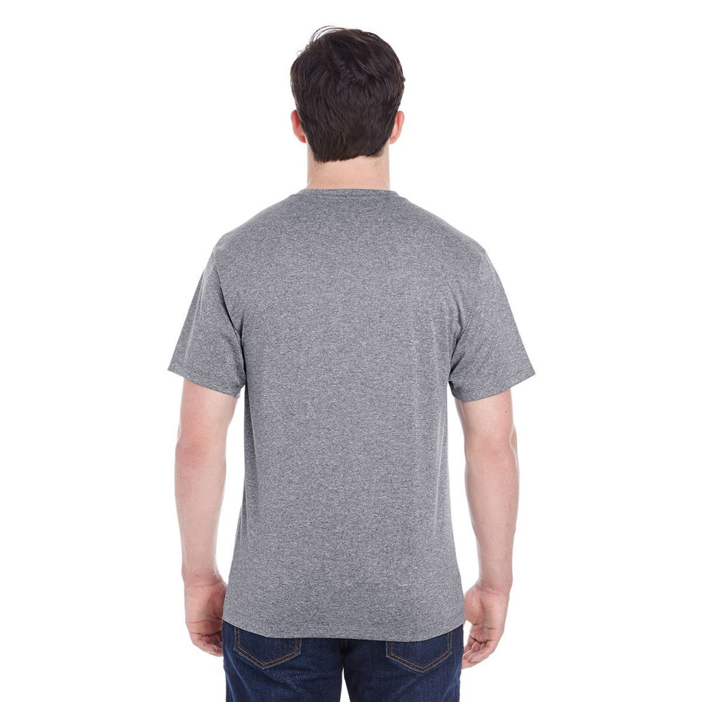 Augusta Sportswear Men's Graphite Heather Kinergy Short-Sleeve Training T-Shirt
