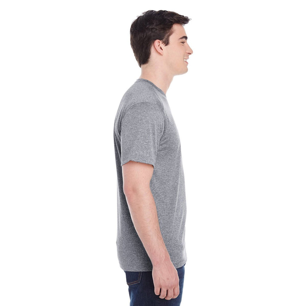 Augusta Sportswear Men's Graphite Heather Kinergy Short-Sleeve Training T-Shirt