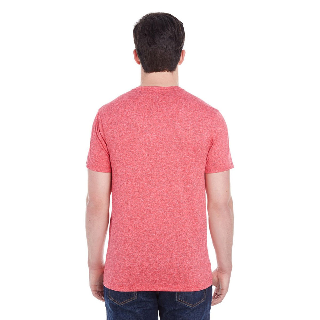 Augusta Sportswear Men's Red Heather Kinergy Short-Sleeve Training T-Shirt