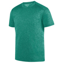 Augusta Sportswear Men's Dark Green Heather Kinergy Short-Sleeve Training T-Shirt