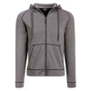 Landway Men's Dark Ash Competition Hooded Tech Full-Zip Sweatshirt