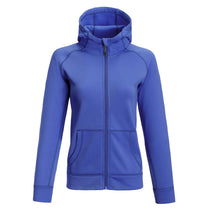 Landway Women's Heather Blue Competition Hooded Tech Full Zip