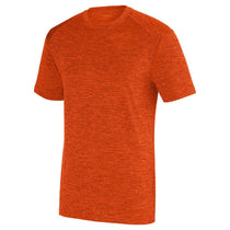Augusta Sportswear Men's Orange Intensify Black Heather Short-Sleeve Training T-Shirt