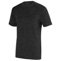 Augusta Sportswear Men's Black Intensify Black Heather Short-Sleeve Training T-Shirt