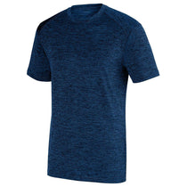 Augusta Sportswear Men's Navy Intensify Black Heather Short-Sleeve Training T-Shirt