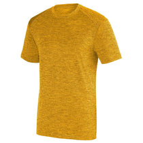 Augusta Sportswear Men's Gold Intensify Black Heather Short-Sleeve Training T-Shirt
