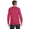 Jerzees Men's Vintage Heather Red 5.6 Oz Dri-Power Active Long-Sleeve T-Shirt