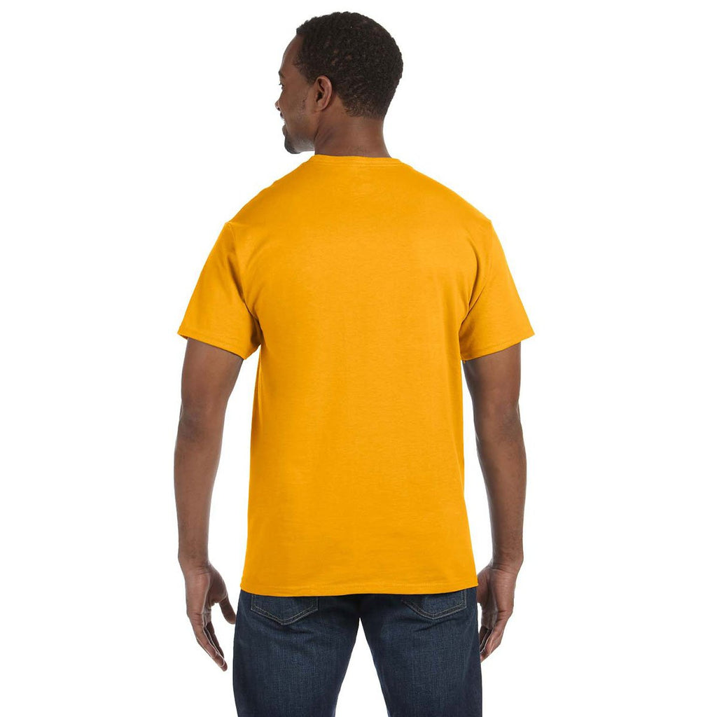 Jerzees Men's Gold 5.6 Oz Dri-Power Active T-Shirt