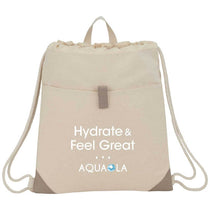 Leed's Natural Recycled Cotton Drawstring Bag