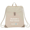 Leed's Natural Recycled Cotton Drawstring Bag