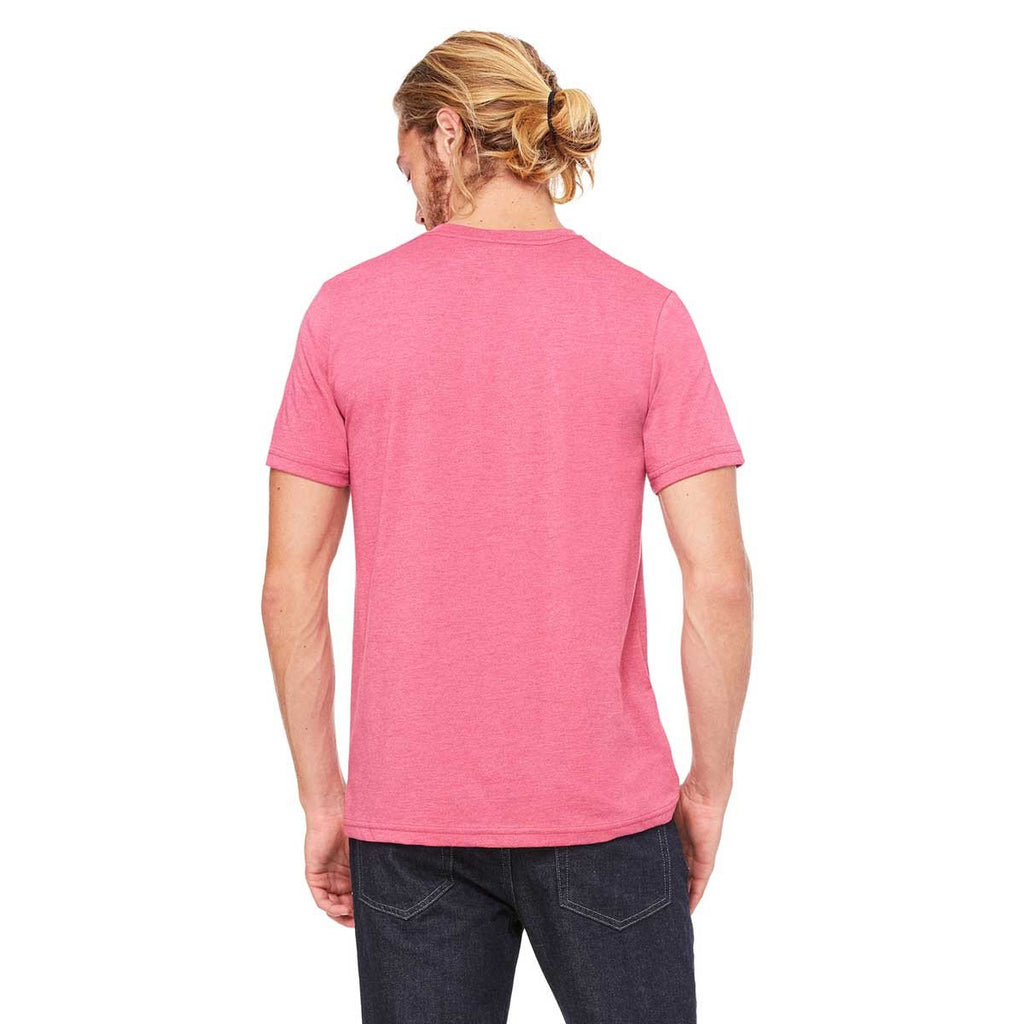 Bella + Canvas Unisex Heather Raspberry Jersey Short-Sleeve T-Shirt