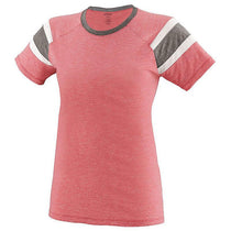 Augusta Sportswear Women's Red/Slate/White Fanatic Short-Sleeve T-Shirt