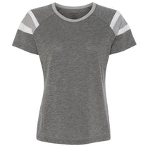 Augusta Sportswear Women's Slate/Athletic Heather/White Fanatic Short-Sleeve T-Shirt