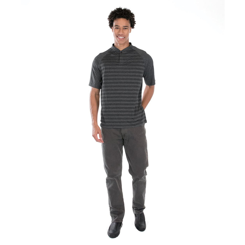Charles River Men's Black Plymouth Polo