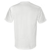Bayside Men's White Union-Made Short Sleeve T-Shirt with Pocket