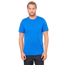 Bella + Canvas Men's True Royal Jersey Short-Sleeve Pocket T-Shirt