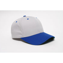 Pacific Headwear Silver/Royal Velcro Adjustable Cotton Poly Cap