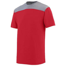 Augusta Sportswear Men's Red/Graphite Heather Challenge T-Shirt