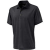 Charles River Men's Black Microstripe Polo