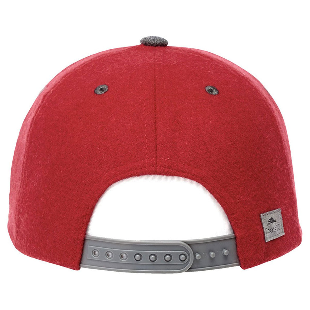 Roots73 Dark Red Heather/Dark Charcoal Mix Eston Ballcap