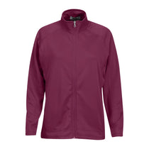 Vantage Women's Berry Pink Brushed Back Micro-Fleece Full-Zip Jacket