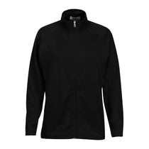 Vantage Women's Black Brushed Back Micro-Fleece Full-Zip Jacket