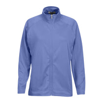 Vantage Women's Carolina Blue Brushed Back Micro-Fleece Full-Zip Jacket