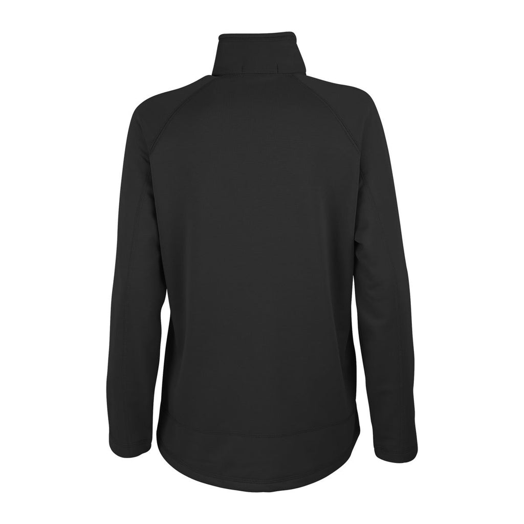 Vantage Women's Dark Grey Brushed Back Micro-Fleece Full-Zip Jacket