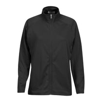 Vantage Women's Dark Grey Brushed Back Micro-Fleece Full-Zip Jacket